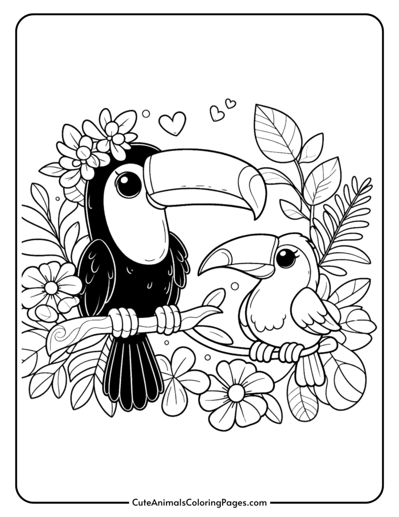 toucan colouring