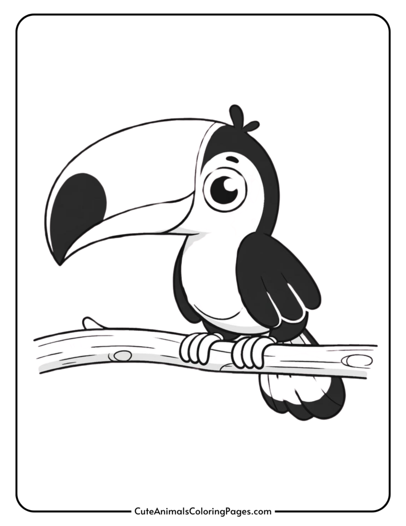 toucan coloring sheet