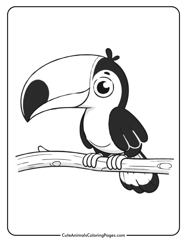 toucan coloring sheet