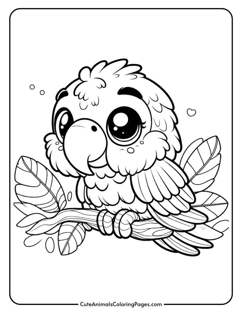 macaw colouring