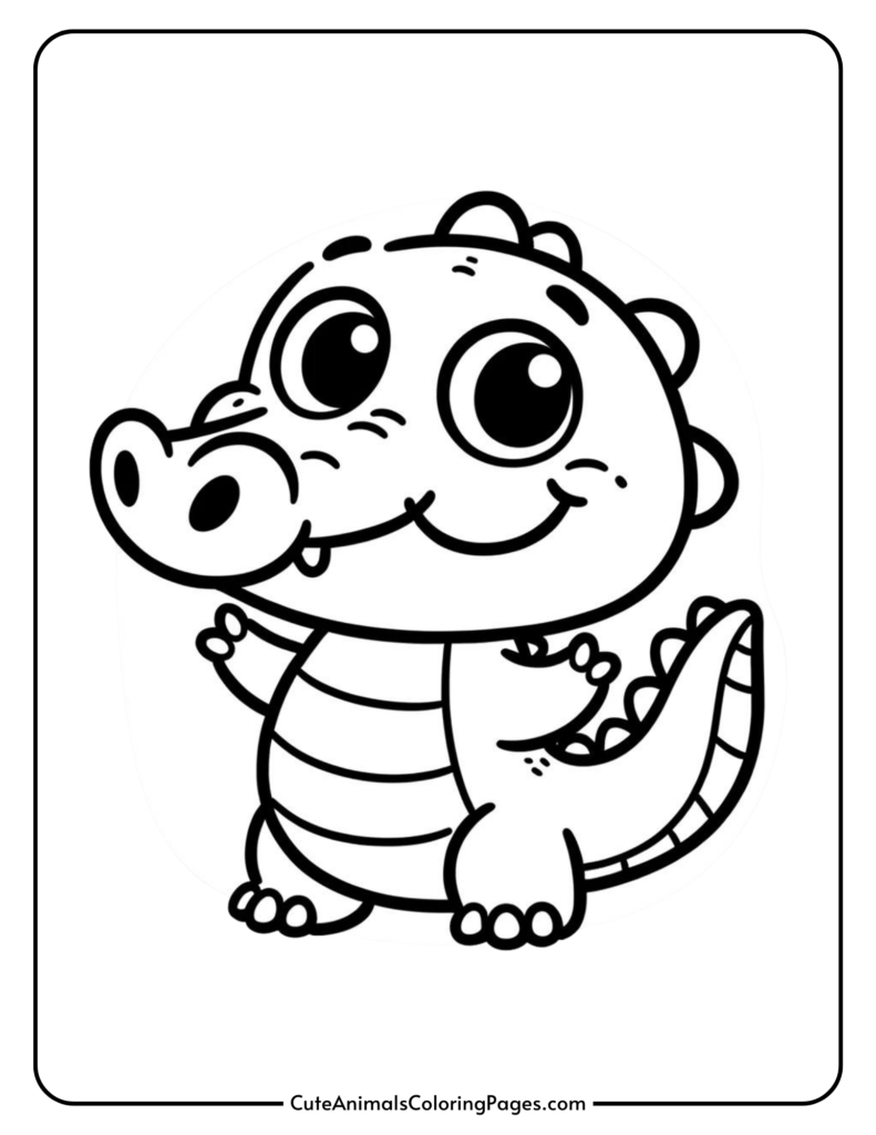 alligator colouring pages