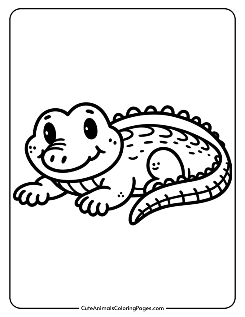 croc coloring pages