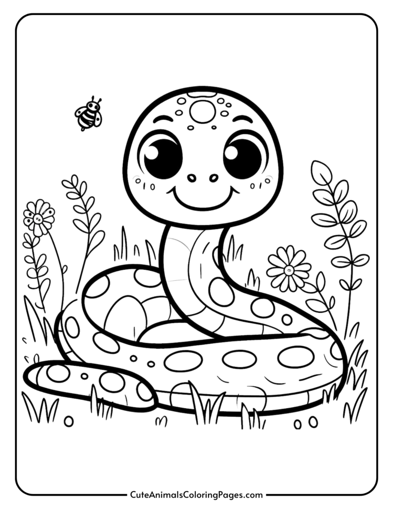 snake coloring sheet