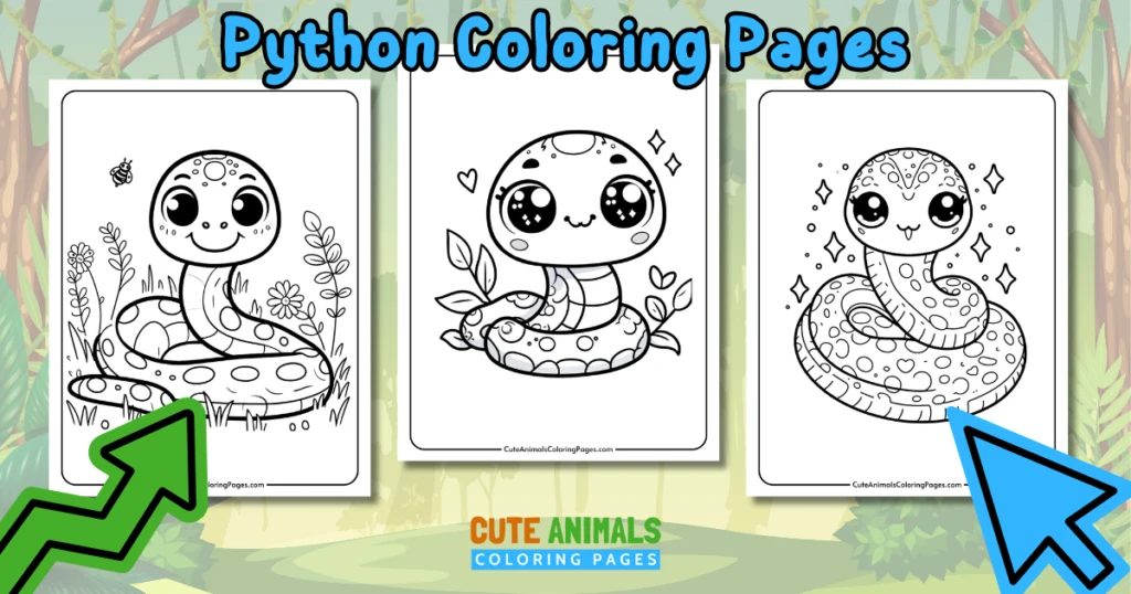 Jungle Animals Coloring Pages (Free Printable Pages) - Cute Animals ...