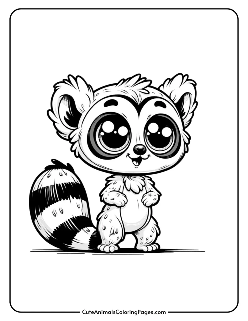 free lemur coloring pages