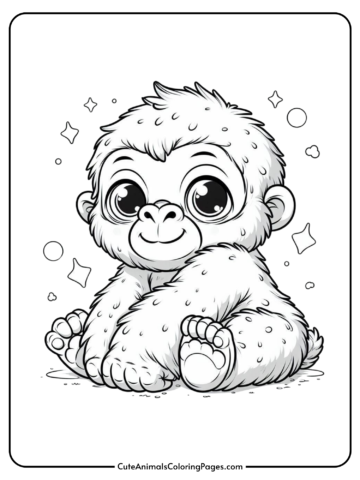 gorilla coloring pages