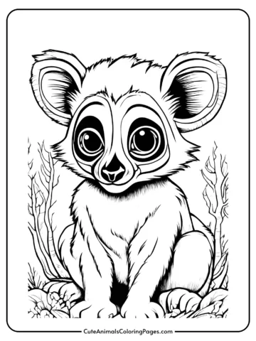 lemur coloring pages