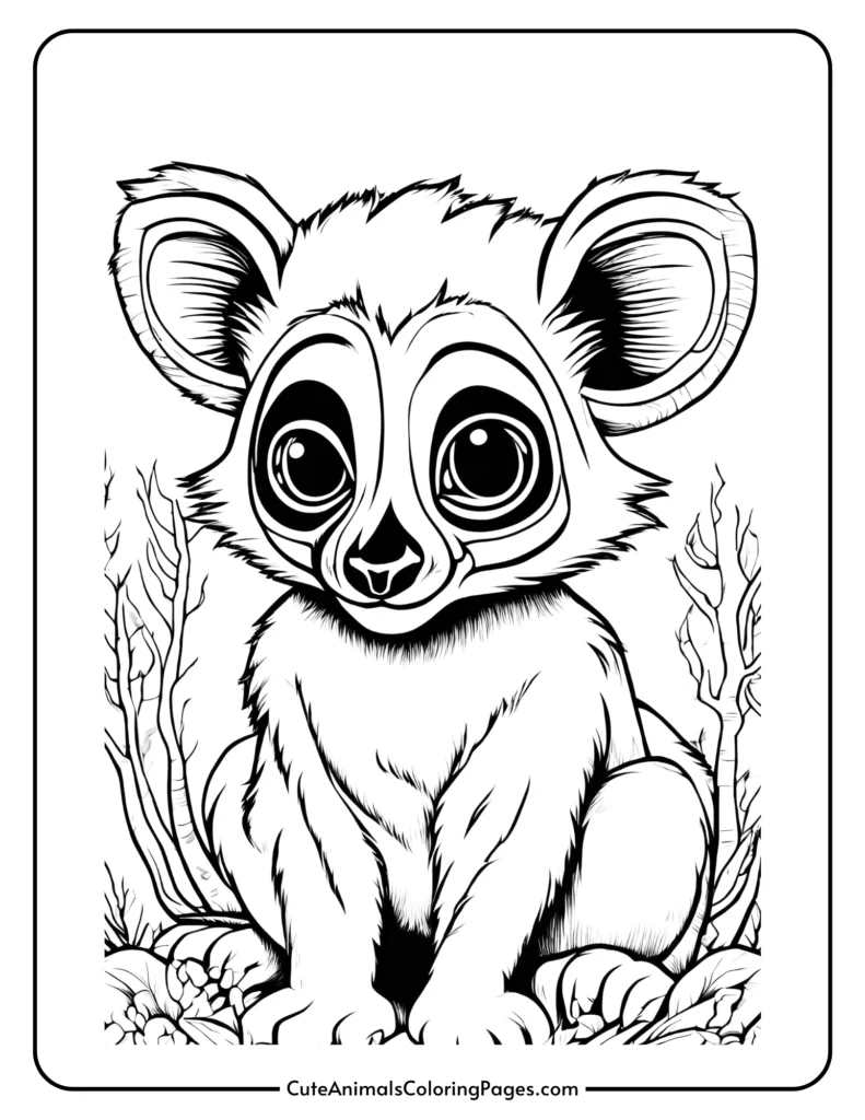 lemur coloring pages