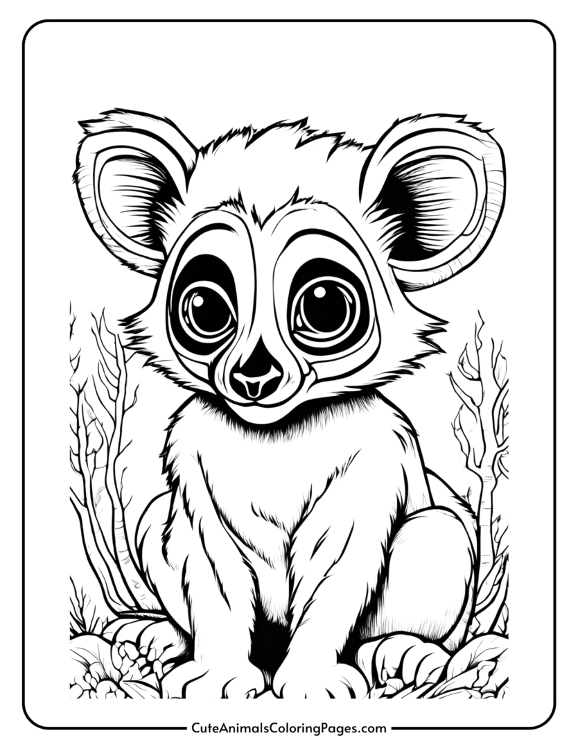 Lemur Coloring Pages (7 Free Printable Pages) - Cute Animals Coloring Pages