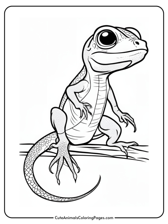 Lizard Coloring Pages (7 Free Printable Pages)