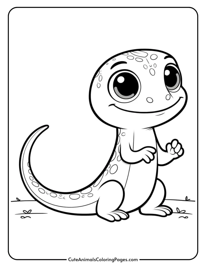 happy lizard for kids