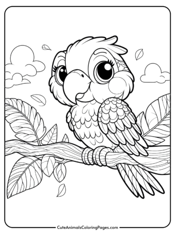 macaw coloring pages