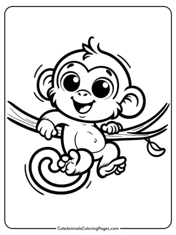 monkey coloring pages