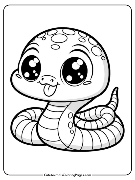 Snake Coloring Pages (5 Free Printable Pages)