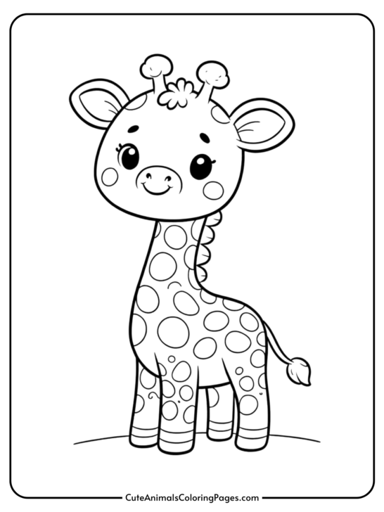 Giraffe Coloring Pages (7 Free Printable Pages) - Cute Animals Coloring ...