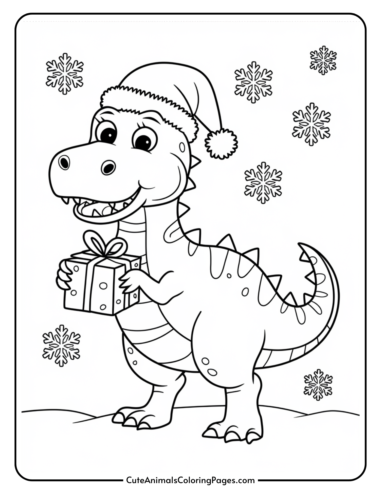 christmas coloring page to print