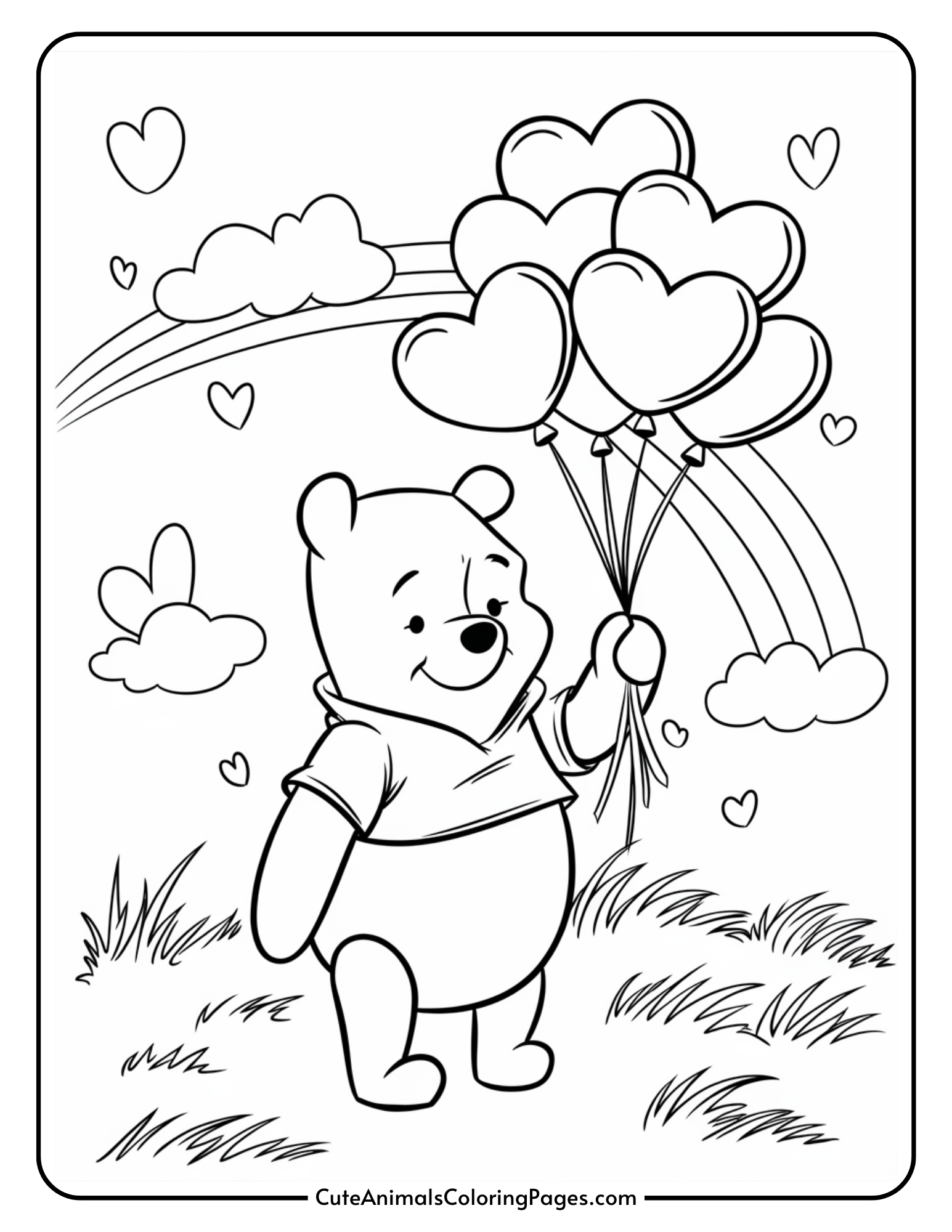 winnie the pooh coloring page