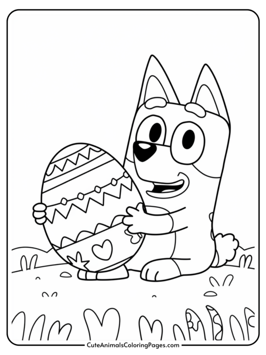 Bluey Easter Coloring Pages (15 Free Printable PDF Pages)