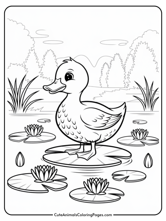 Duck Coloring Pages (15 Free Printable PDF Pages)