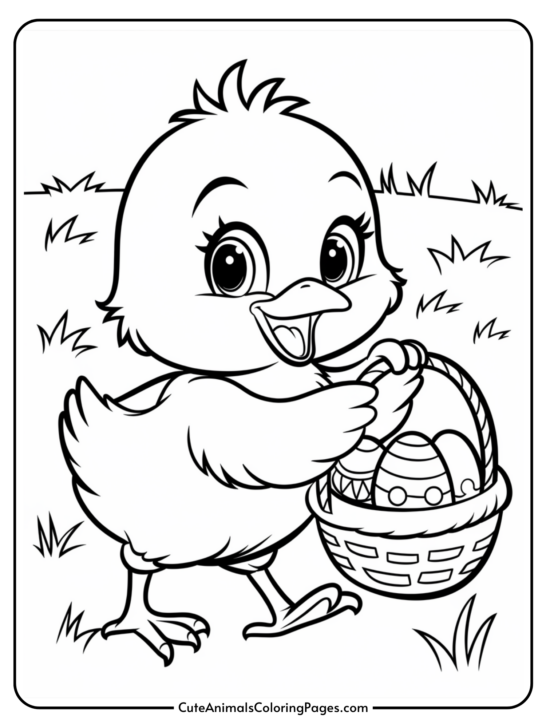 Easter Chick Coloring Pages (15 Free Printable PDF Pages)