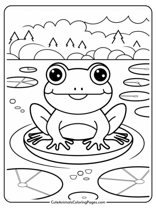 Frog Coloring Pages (10 Free Printable PDF Pages)