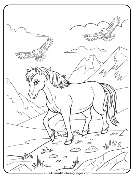 Horse Coloring Pages (11 Free Printable PDF Pages)