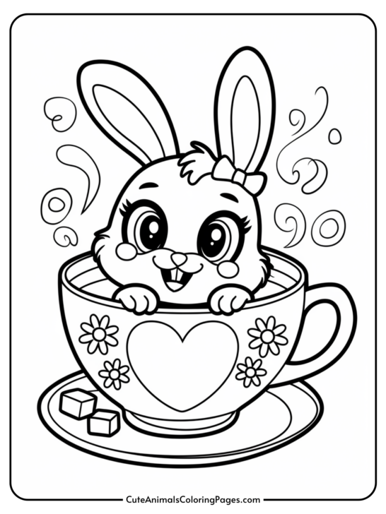 Kawaii Bunny Coloring Pages (13 Free Printable PDF Pages)