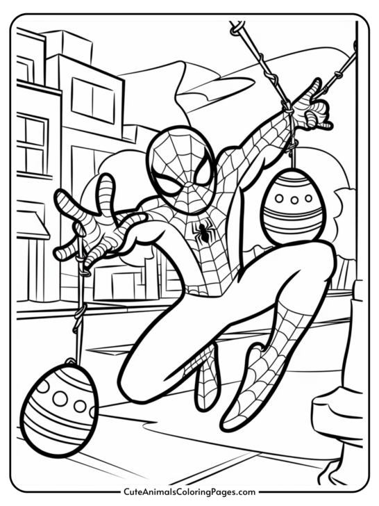 Spiderman Easter Coloring Pages (15 Free Printable PDF Pages)