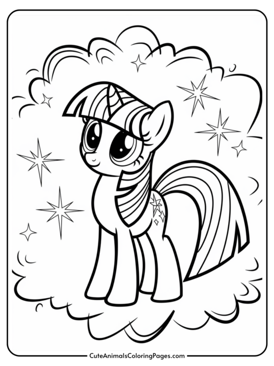 Twilight Sparkle Coloring Pages (10 Free Printable PDF Pages)